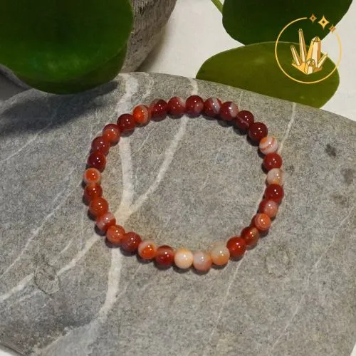 Bracelet Cornaline 6mm