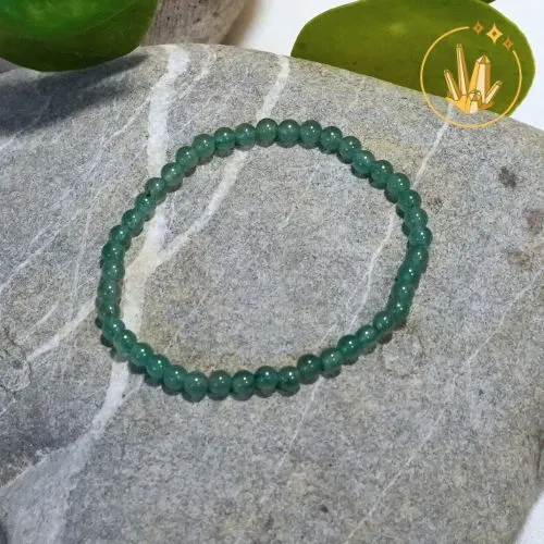 Bracelet Aventurine verte 4mm