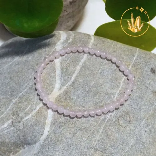 Bracelet Quartz Rose 4mm
